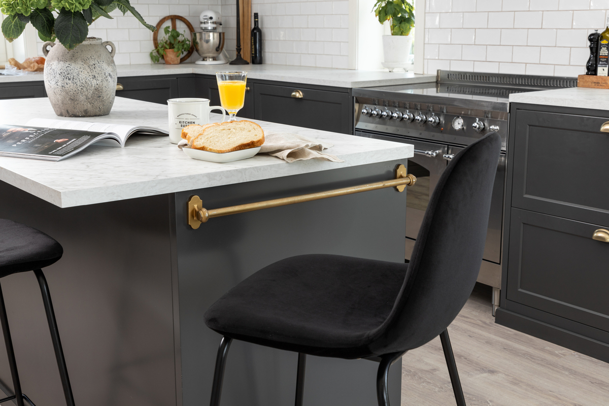 Taburete 'Eidsberg' - Negra