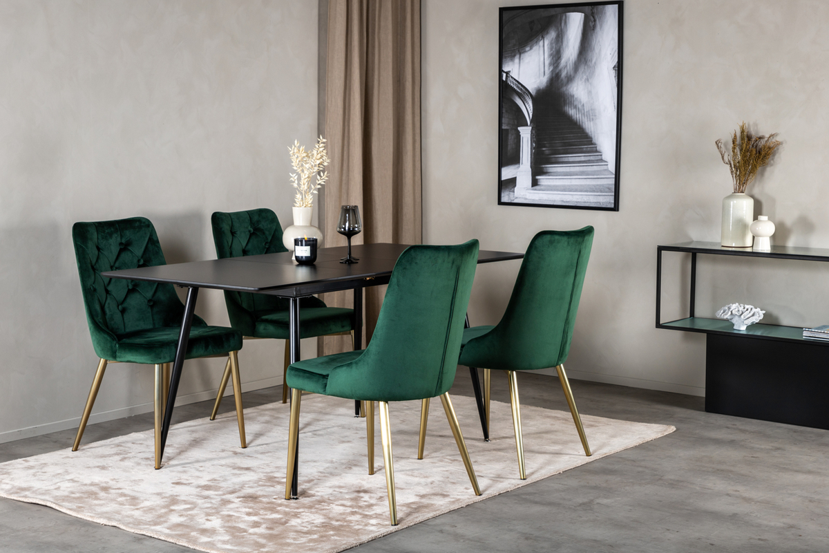 Silla 'Elverum Deluxe' - Verde/Latón