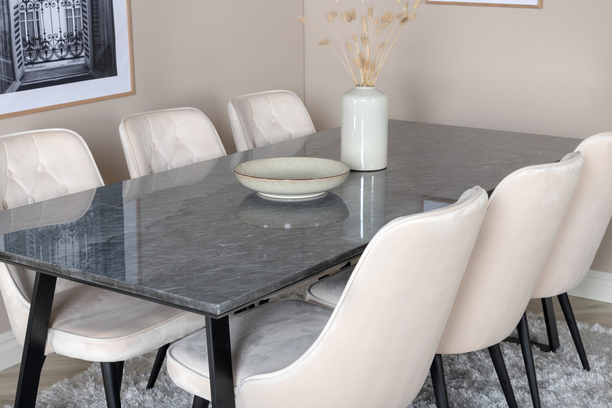 Silla 'Elverum Deluxe' - Beige/Negro