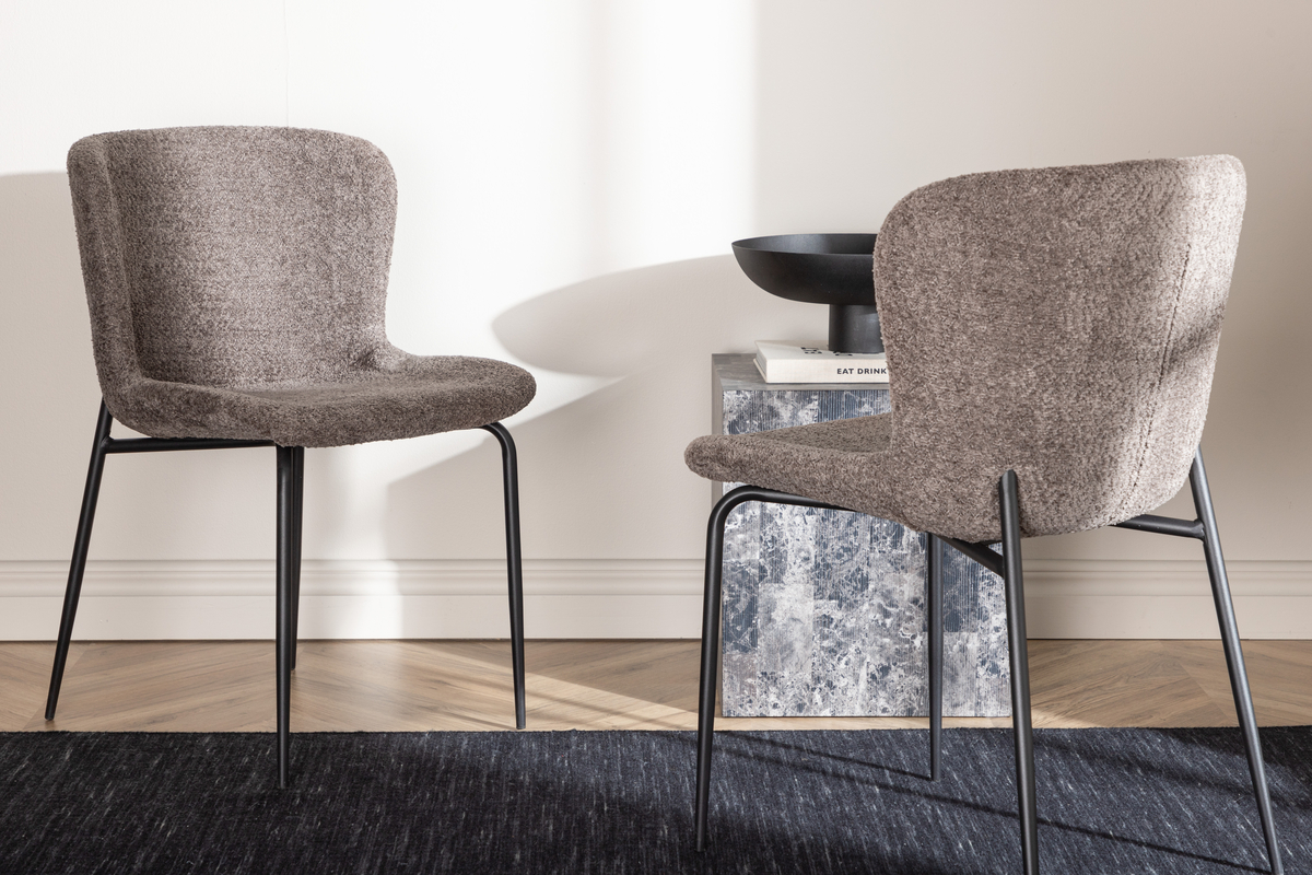 Silla 'Eresfjord' - Gris oscuro/Negro