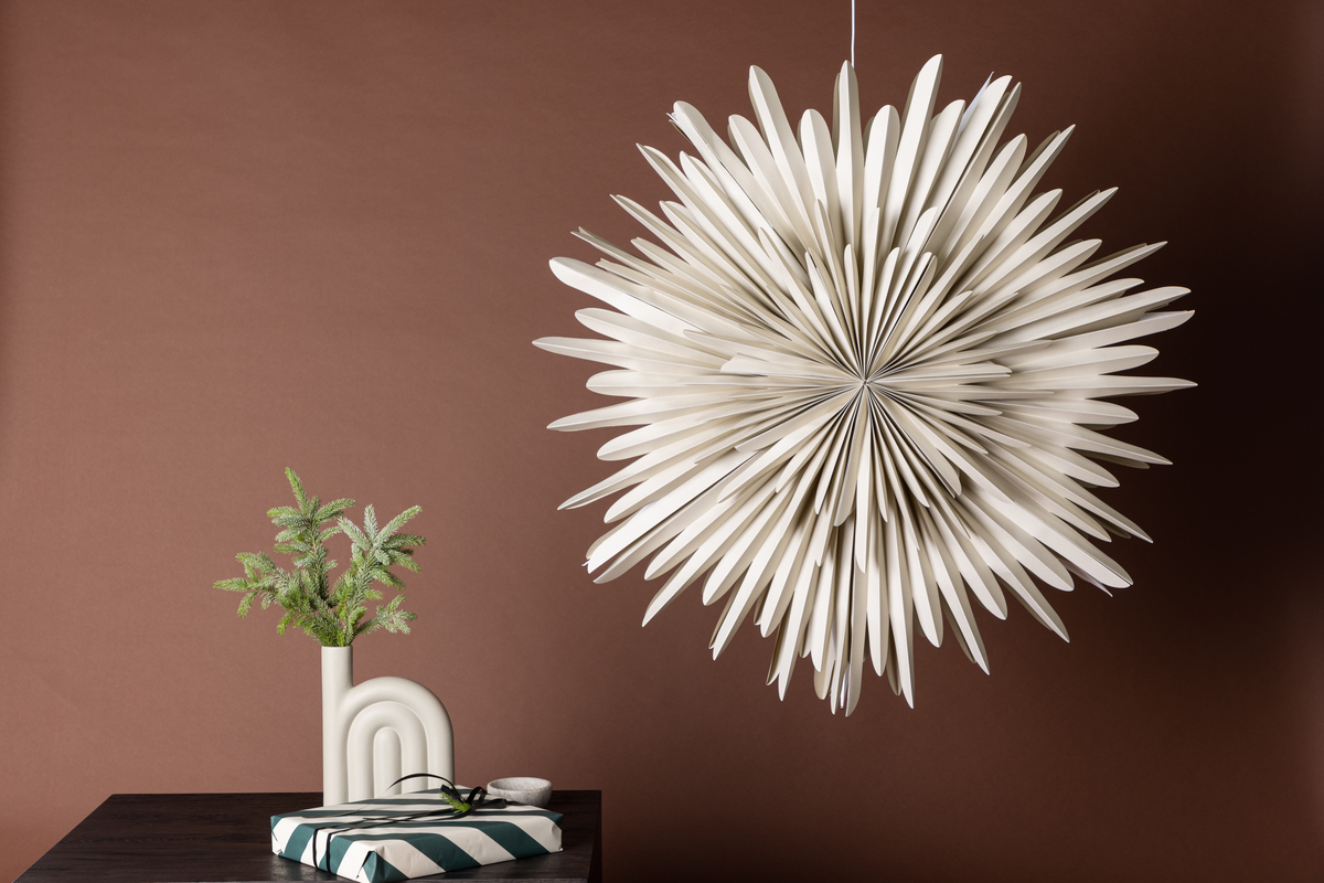 Estrella de Adviento 'Svedala' 100cm - Beige