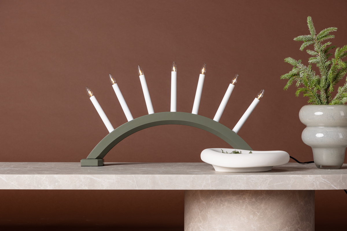 Lámpara de mesa 'Halland' 34 cm - Verde