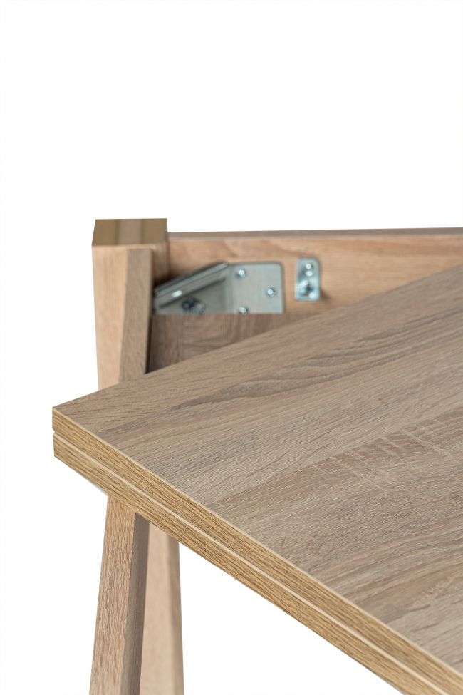 Mesa de comedor 'Altea' 80-160x80cm - Roble