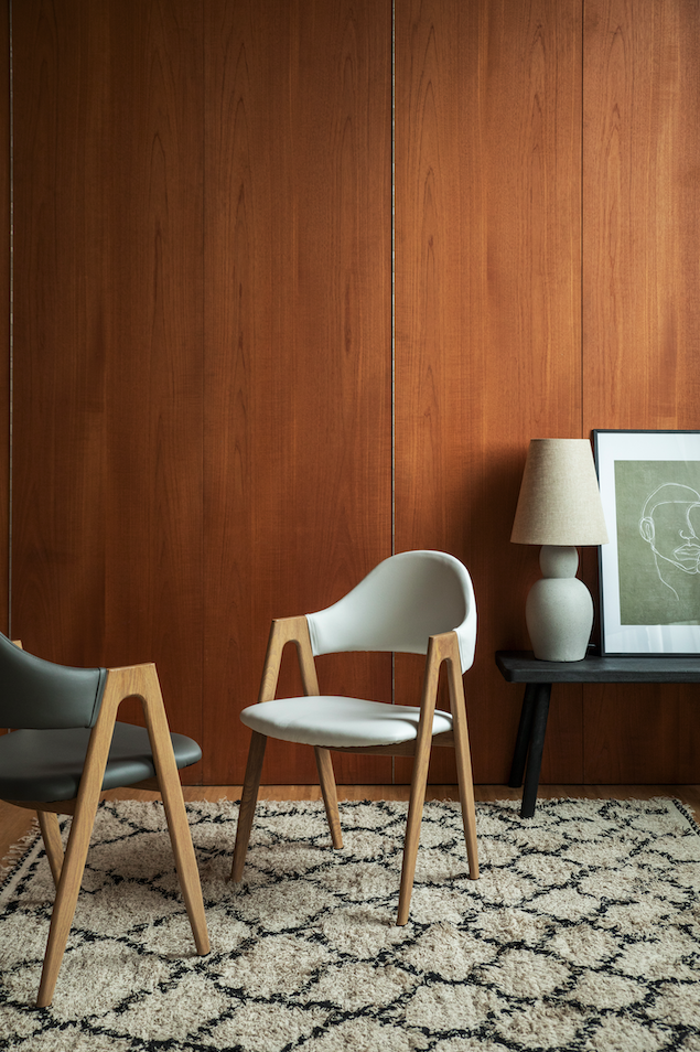 Silla 'Stylish grey' - Roble/Gris