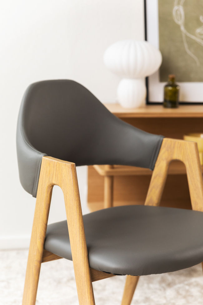 Silla 'Stylish grey' - Roble/Gris