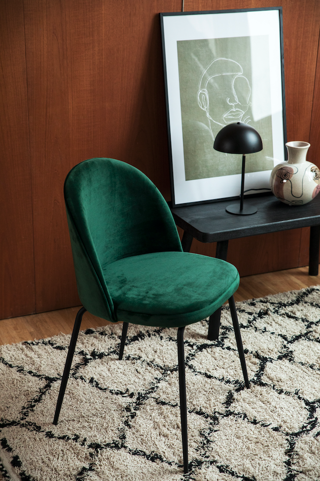 Silla 'Romee' - Verde/Negro