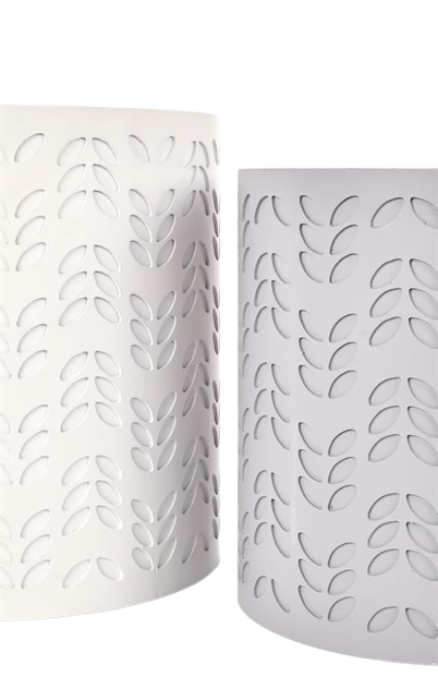 Paquete de 2 cajas de almacenamiento 'Alba' - Gris/Blanco