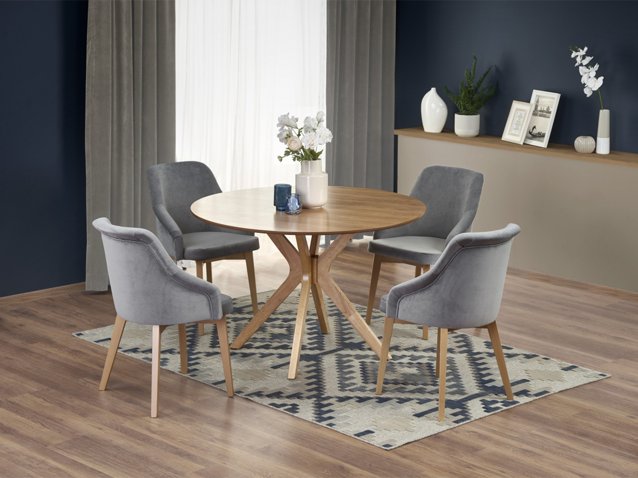 Mesa de comedor 'Nicolas' Redonda 120cm - Natural