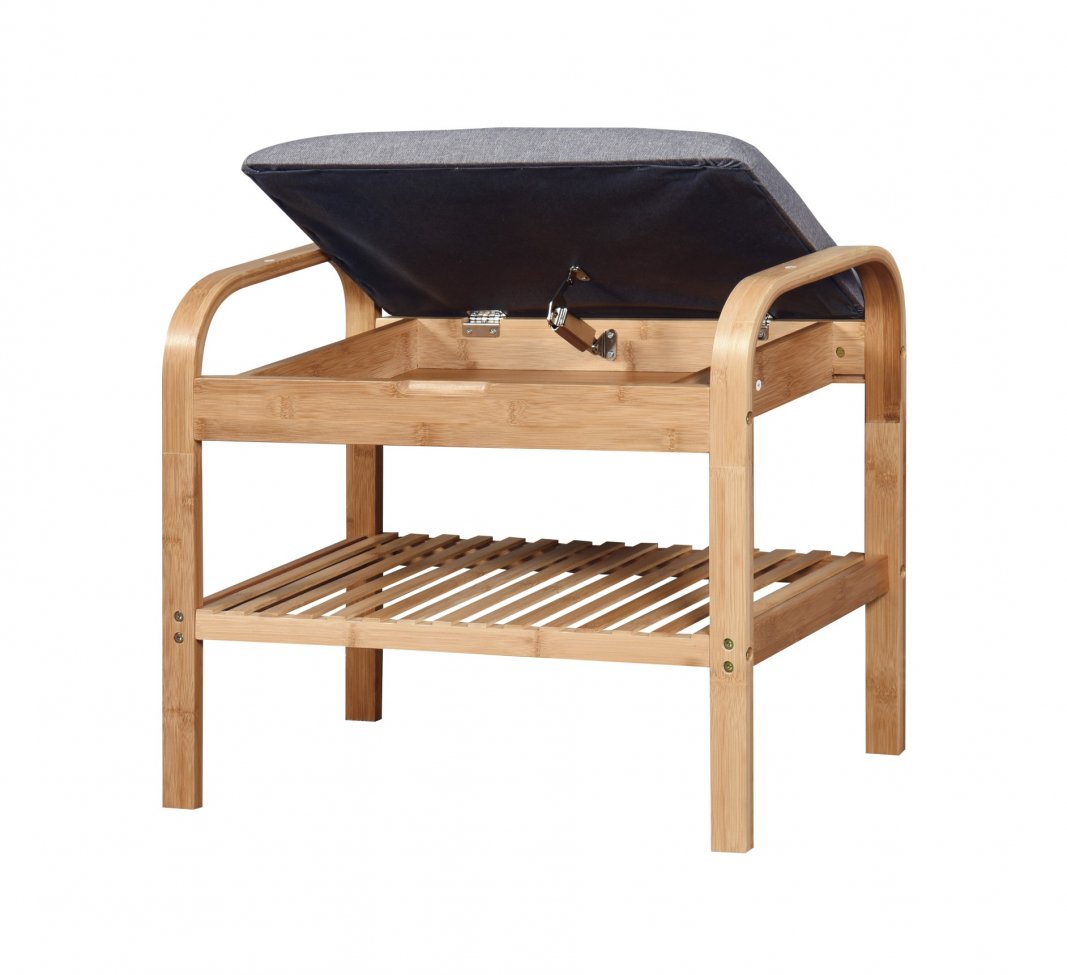 Estante para zapatos 'Sandee' 60cm - Roble/Gris