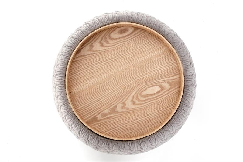 Puf/Mesa auxiliar 'Bono' - Gris