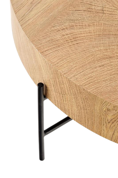 Mesa de centro 'Lapland' - Roble/Negro