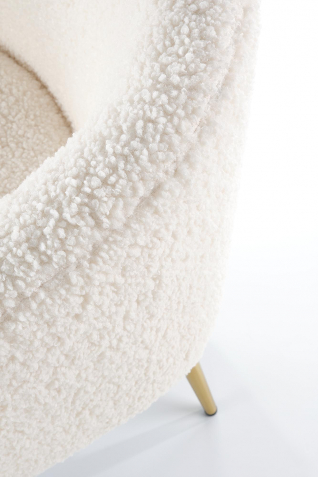 Sillón 'Grifon' - Blanco/latón