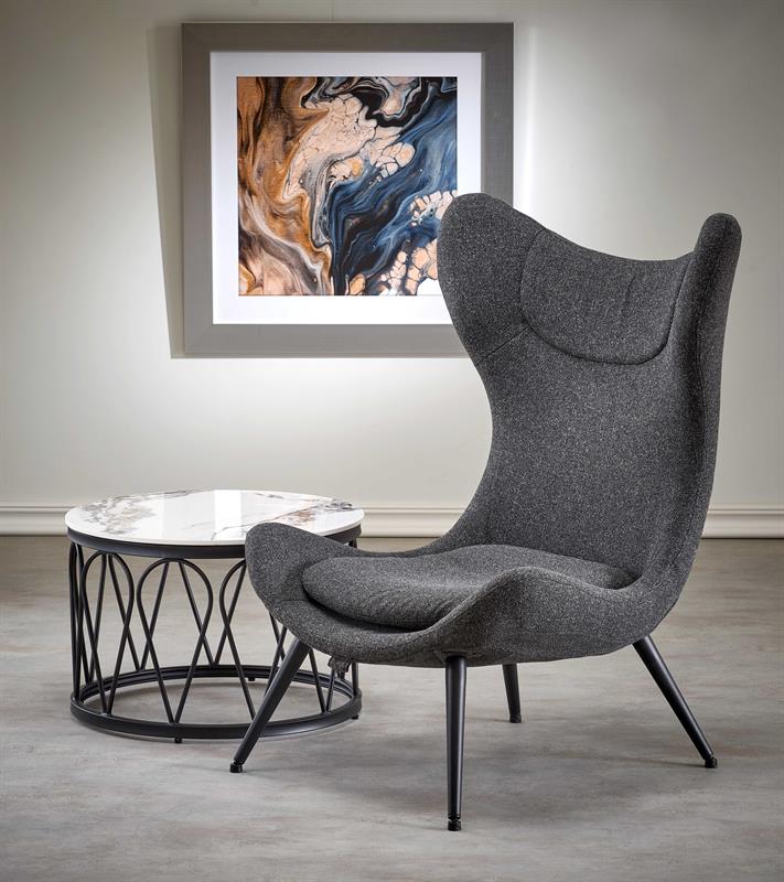 Sillón 'Alav' - Gris oscuro