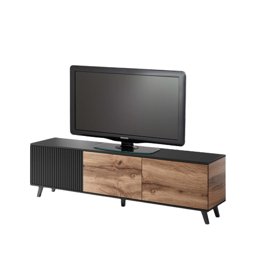 Mueble de TV 'Othem' - Negro/Roble