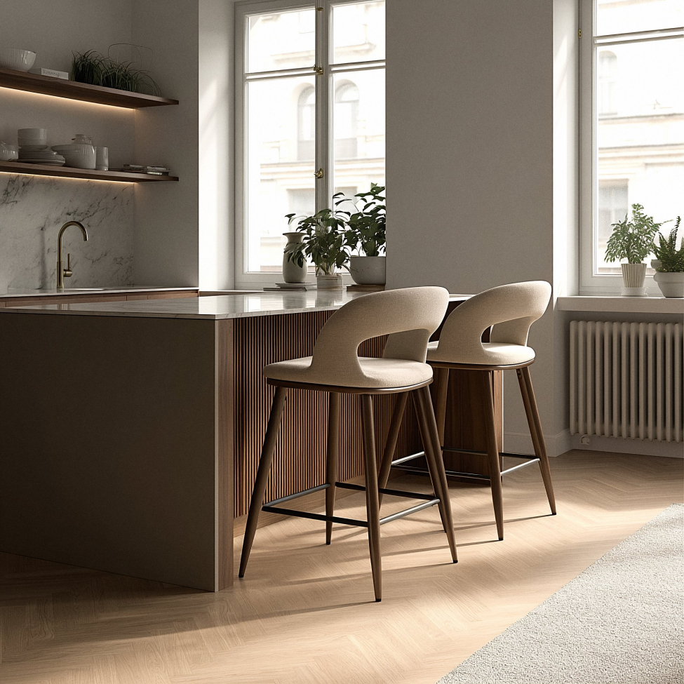 Taburete 'Vestby' - Beige/marrón