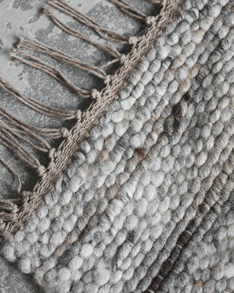 Matta 'Hafi' 180x180- Gris/Marrón