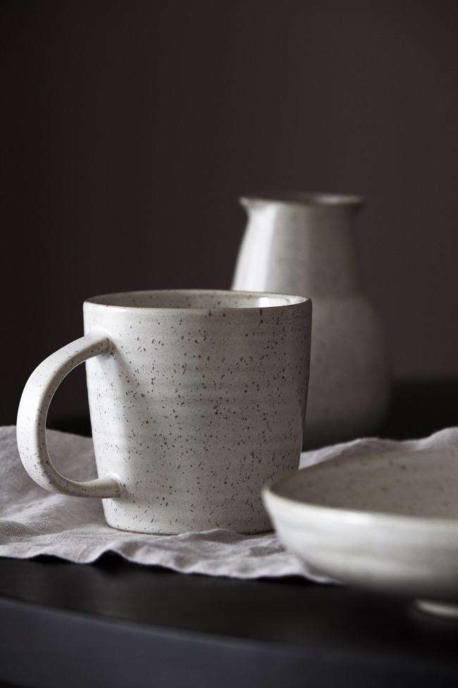 Taza 'Pion' - Gris/Blanco