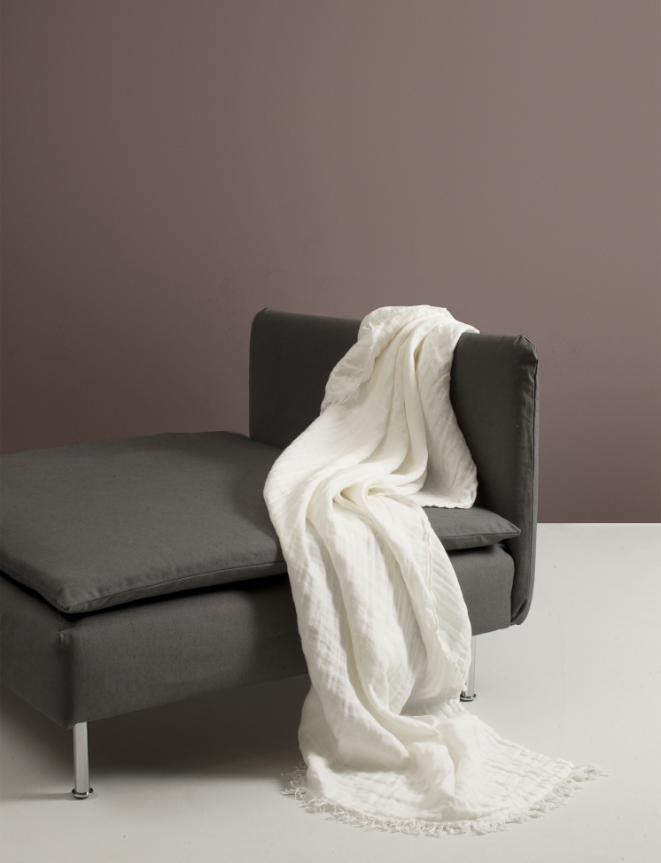 Manta 'Hannelin' 130x170 - Blanco