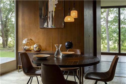 Mesa de comedor 'Class' Redonda 120cm - Marrón