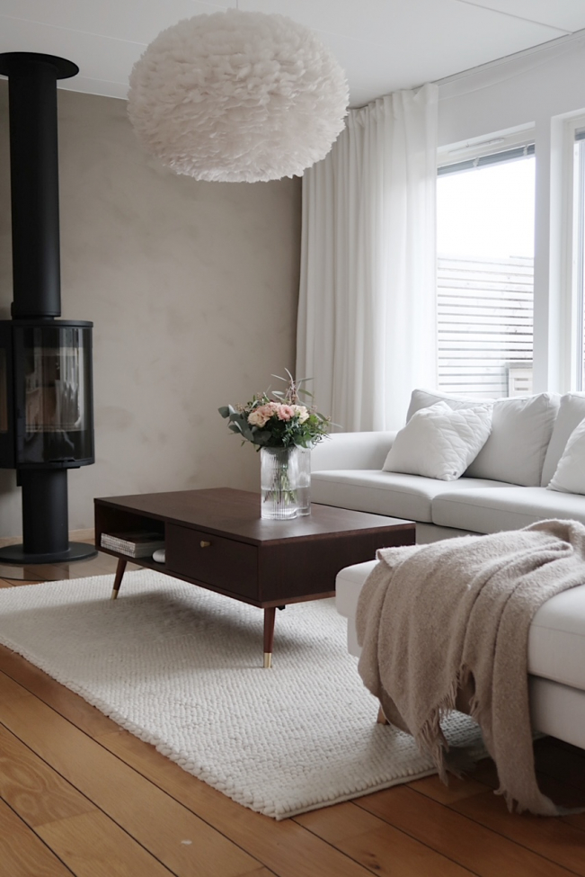 Mesa de centro 'Prime' - Nogal/Latón