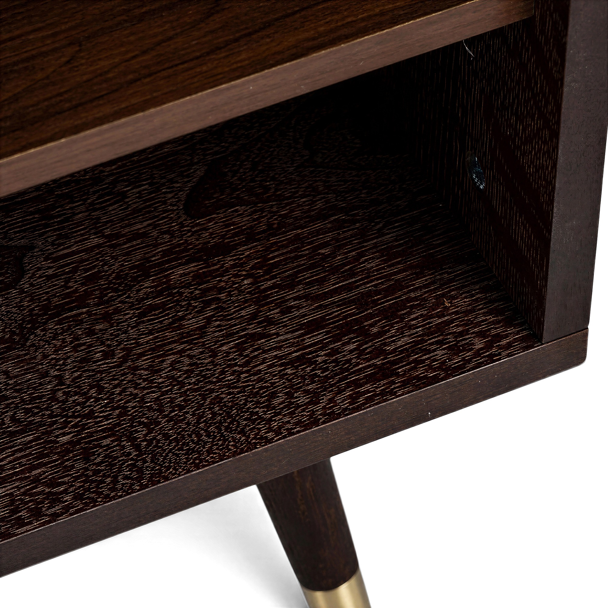 Mueble de TV 'Prime' - Nogal/Latón