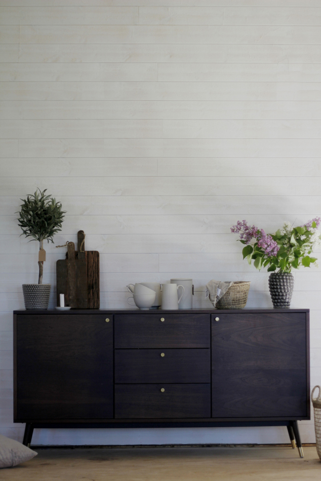 Mueble de TV/Cómoda 'Prime' - Nogal/Latón