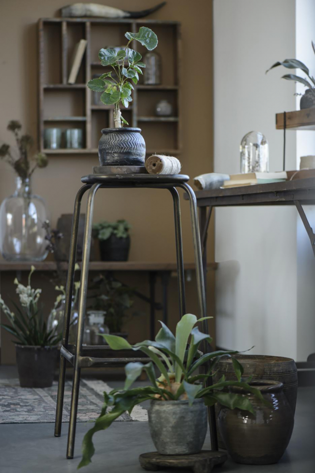 Taburete 'Dill' - Madera/Metal