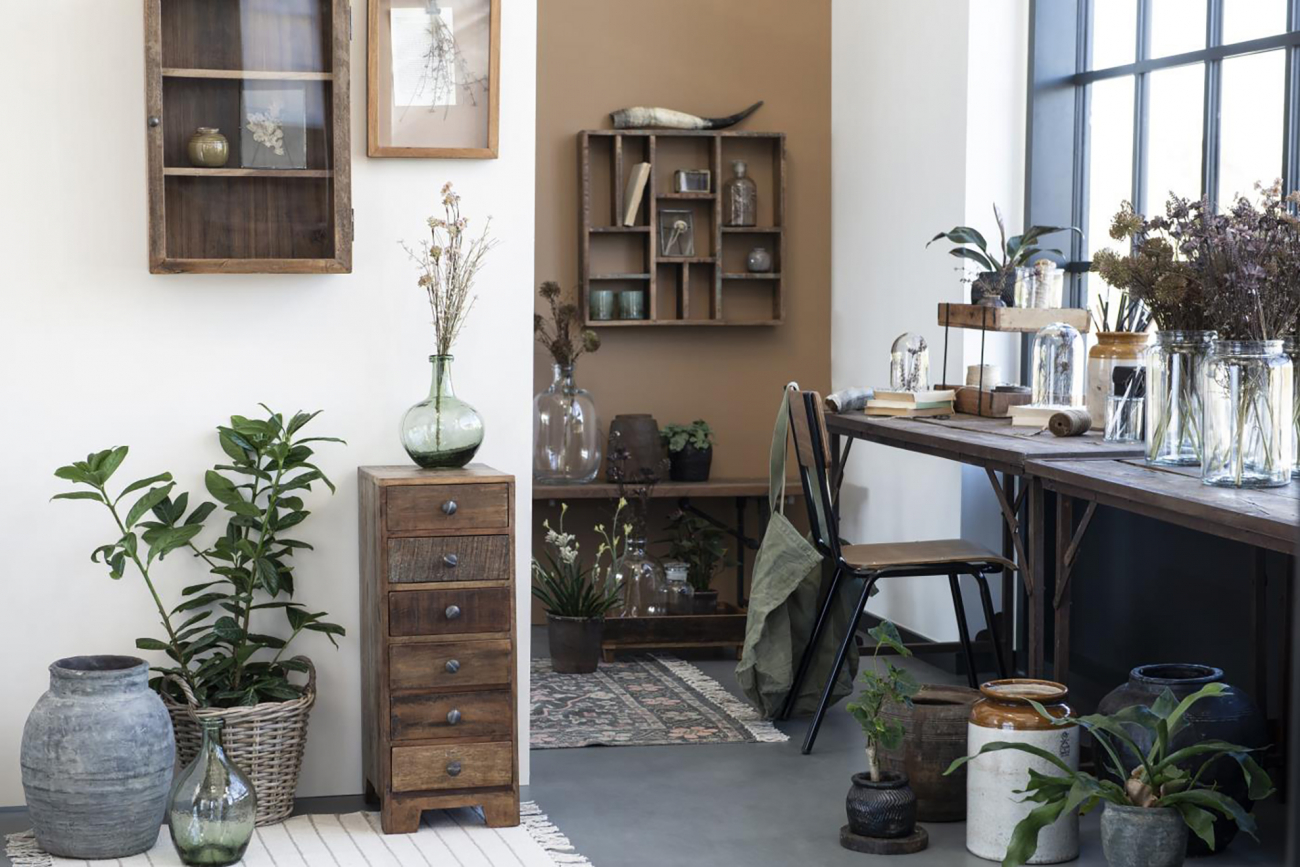 Estante de pared 'Unique' - Madera reciclada/Vintage