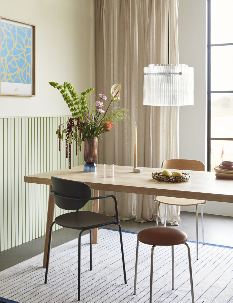 Taburete 'Stack' - Marrón/Níquel