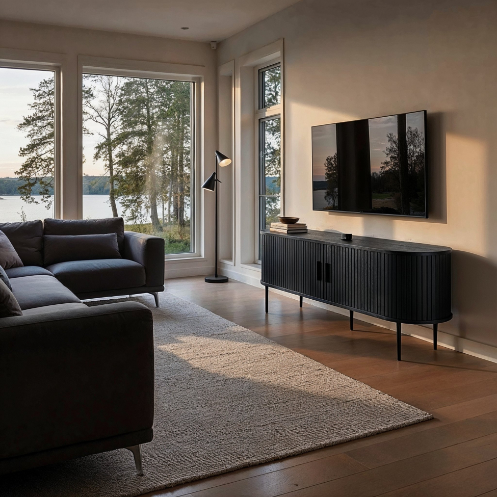 Banco de TV 'Holmvik' - Negro