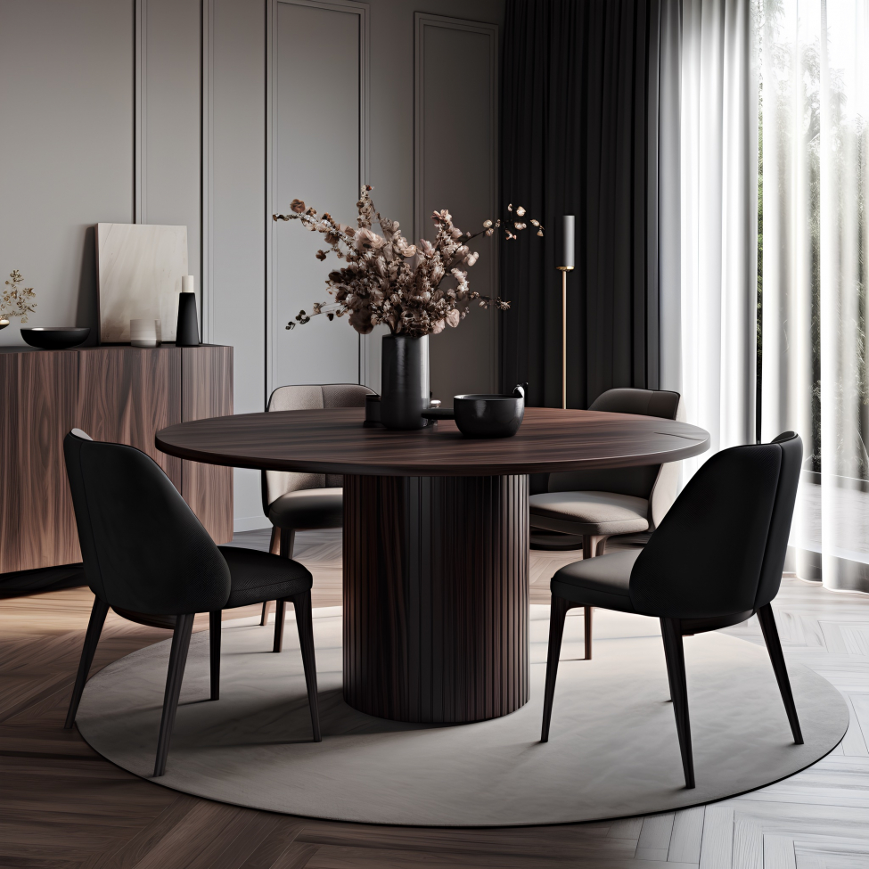 Mesa de comedor 'Sierra' - Nogal