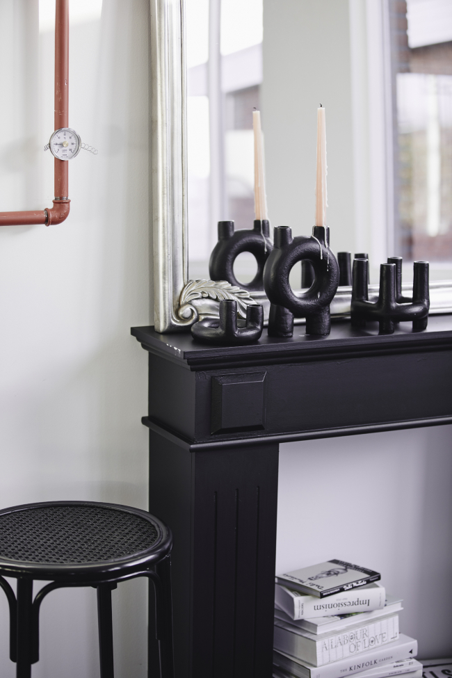 Candelabro 'OJA' - Negro