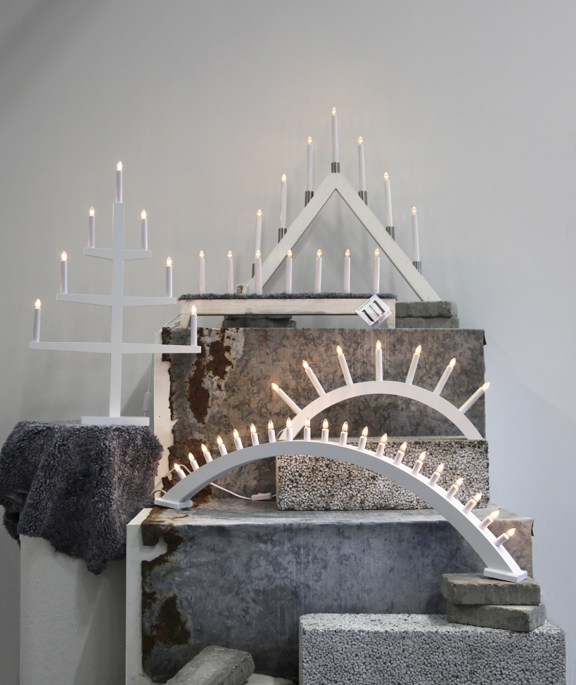 Candelabro de Adviento 'Aura' - Blanca