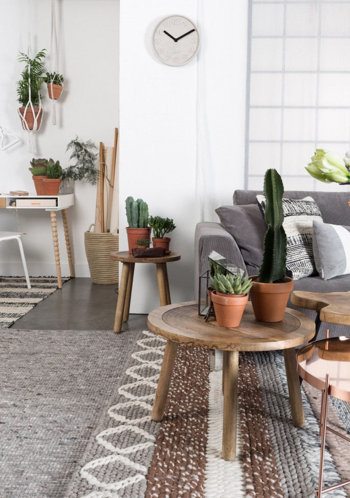 Mesa auxiliar 'Dendron' L - Natural