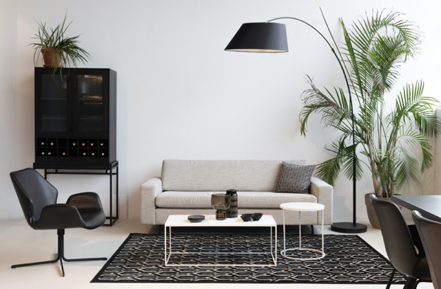 Mesa de centro 'Glazed' 43x93 - Blanco