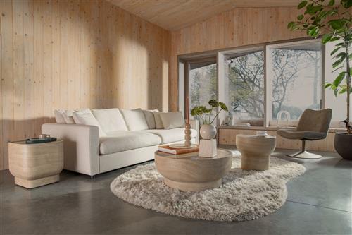 Mesa auxiliar 'Noble' Cuadrada - Beige