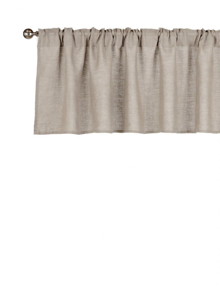 Cortina 'Julie' 50x250 - Lino/Blanco