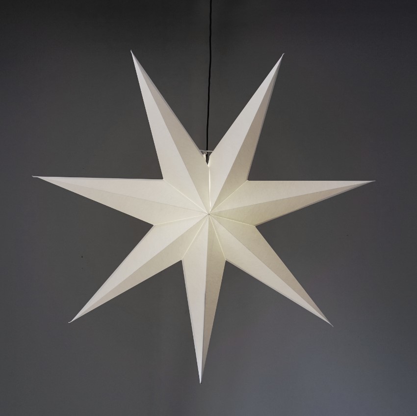 Estrella de Navidad 'Frozen' - Blanca