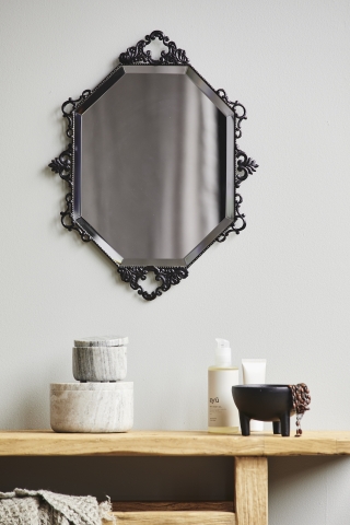 Espejo de pared 'Larus' - Negro