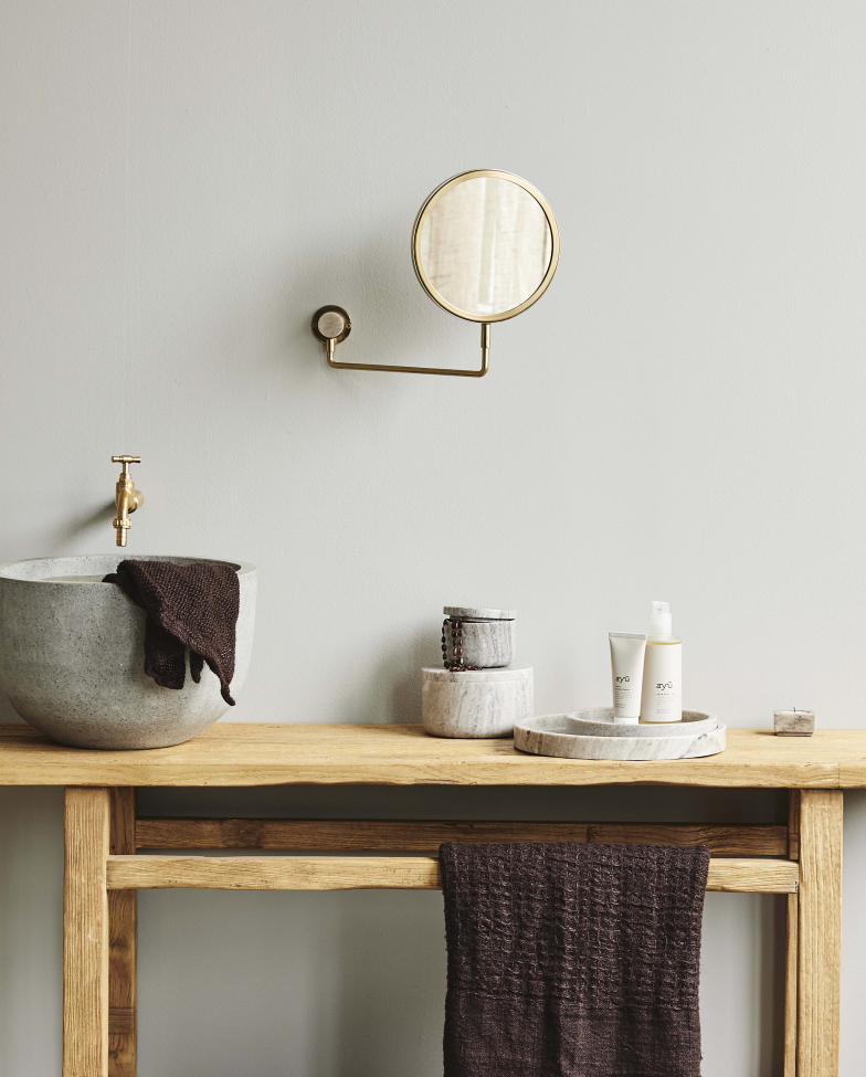 Espejo de pared 'Tesia' - Oro