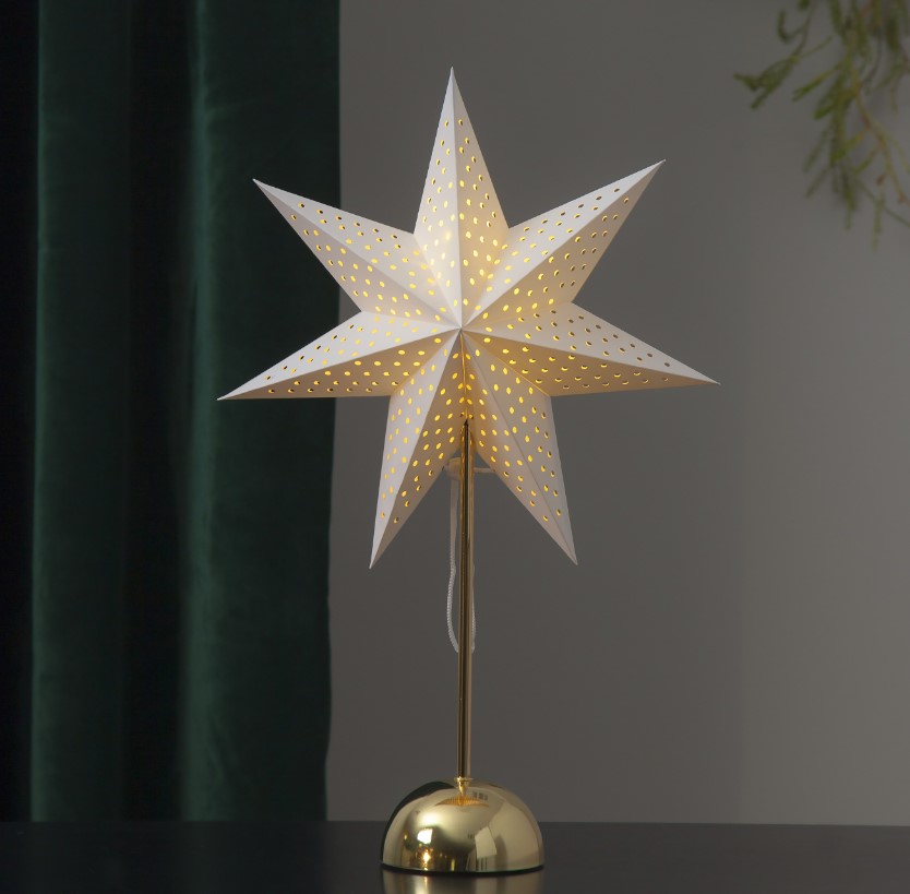 Estrella de Navidad 'Lottie' - Blanca