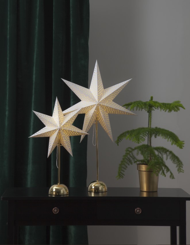 Estrella de Navidad 'Lottie' - Blanca