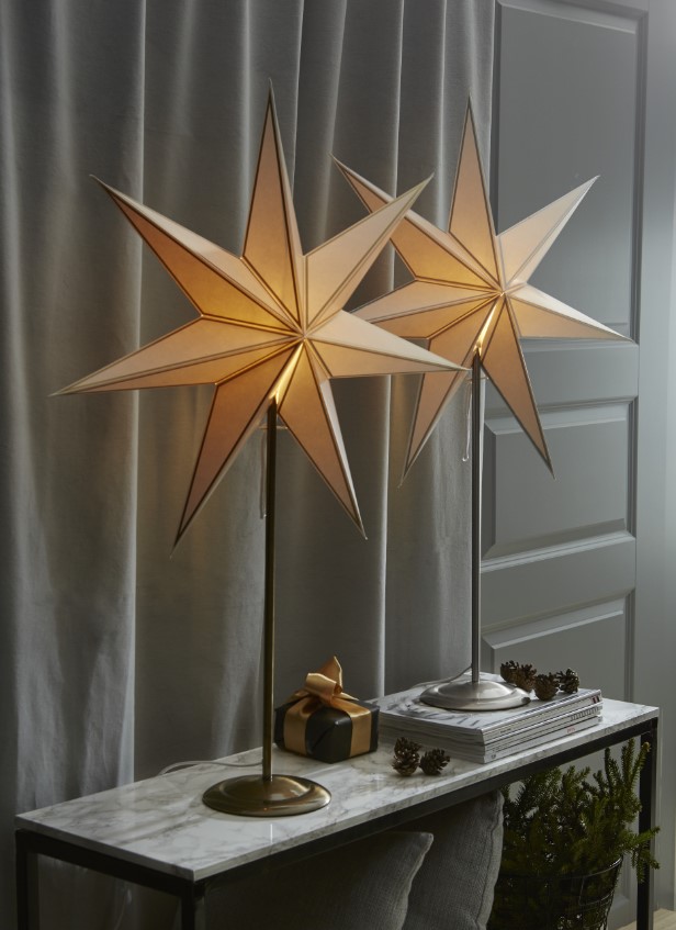 Estrella de Navidad 'Nicolas' - Blanca