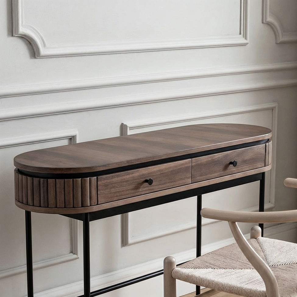 Escritorio 'Kärra' - Nogal/Negro