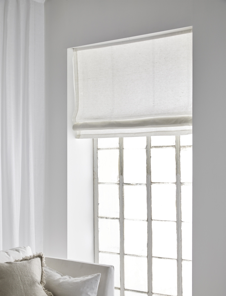 Cortina enrollable 'Ebba' 100x180 - Blanco
