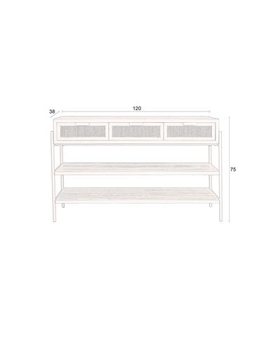 Mesa consola 'Yasu' - Negro