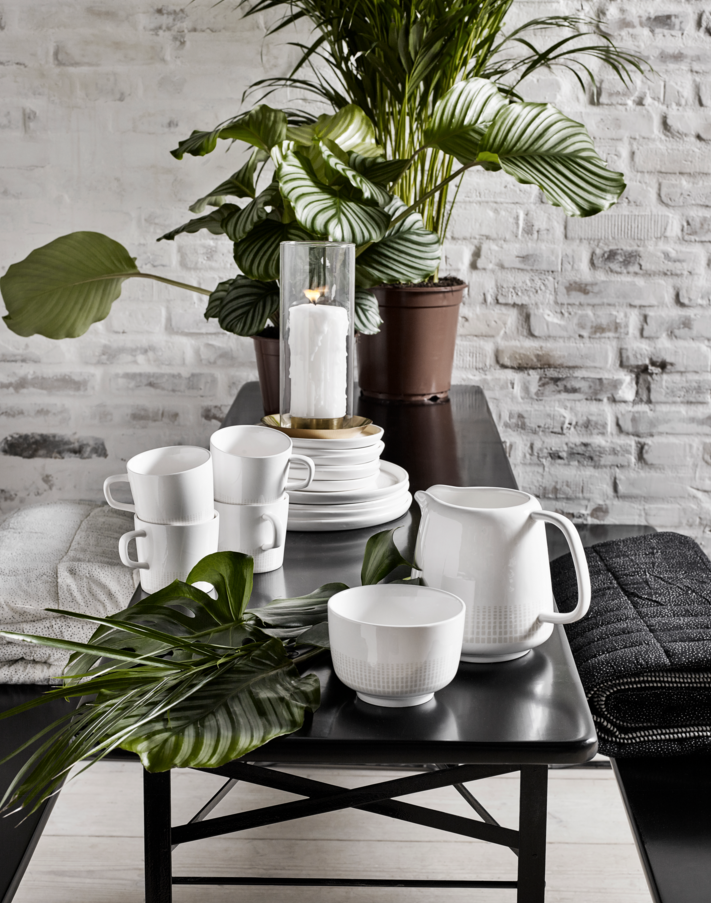 Mesa y bancos 'Garden' 160x60cm - Negra