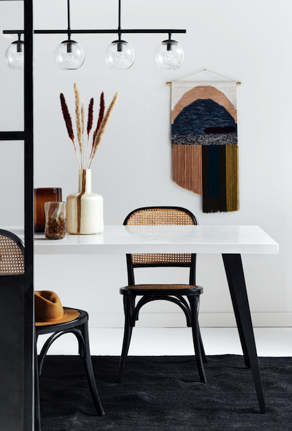 Silla 'Wicky' - Negra/Natural