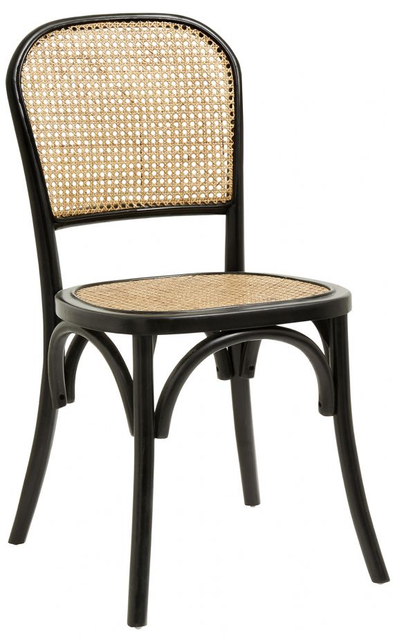 Silla 'Wicky' - Negra/Natural