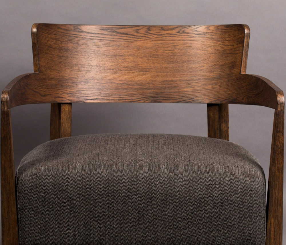 Sillón 'Duran' - Gris/Marrón